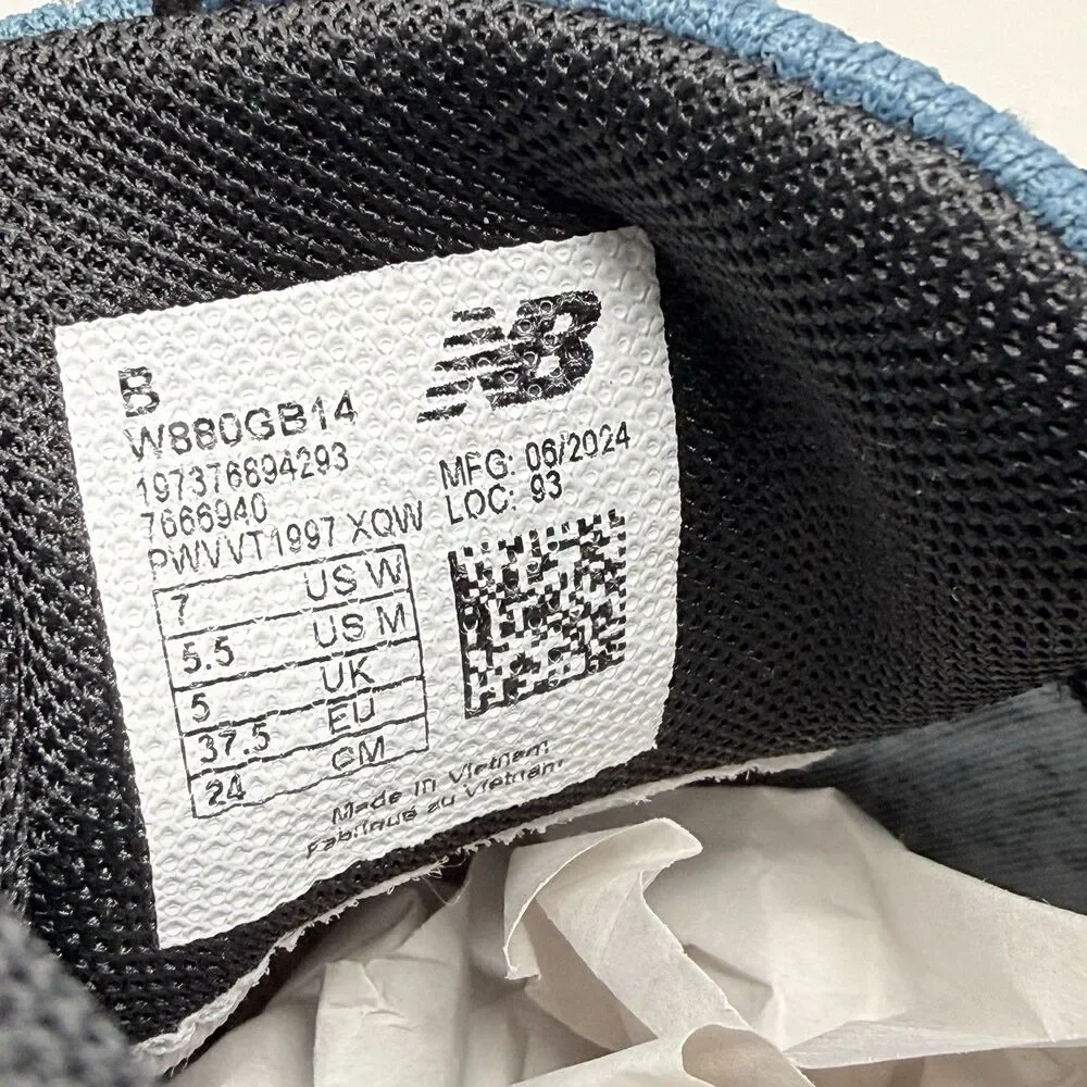 New Balance Fresh Foam X 880v14 GoreTex Shoes Womens 7 Blue Running Sneakers